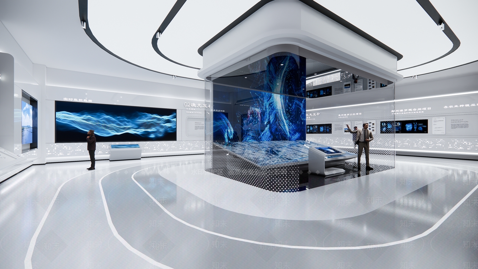 现代科技展厅SU模型下载【ID:1201937022】