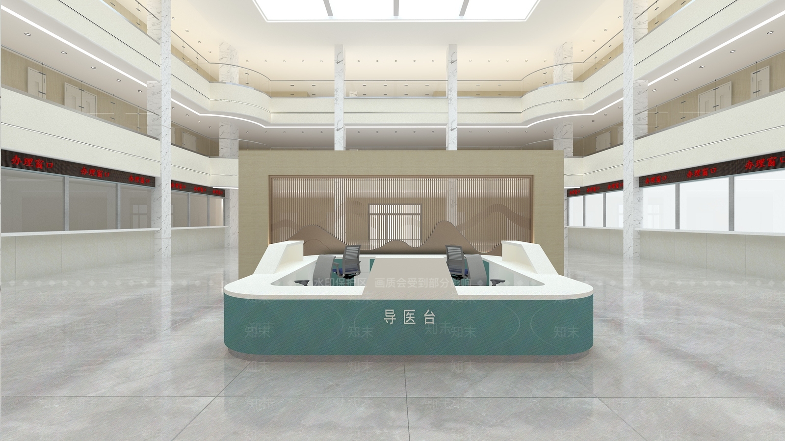 现代医院SU模型下载【ID:1201940372】