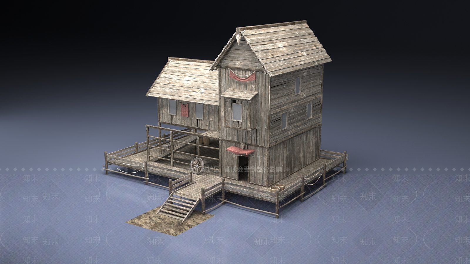 中式古建3D模型下载【ID:1201941723】