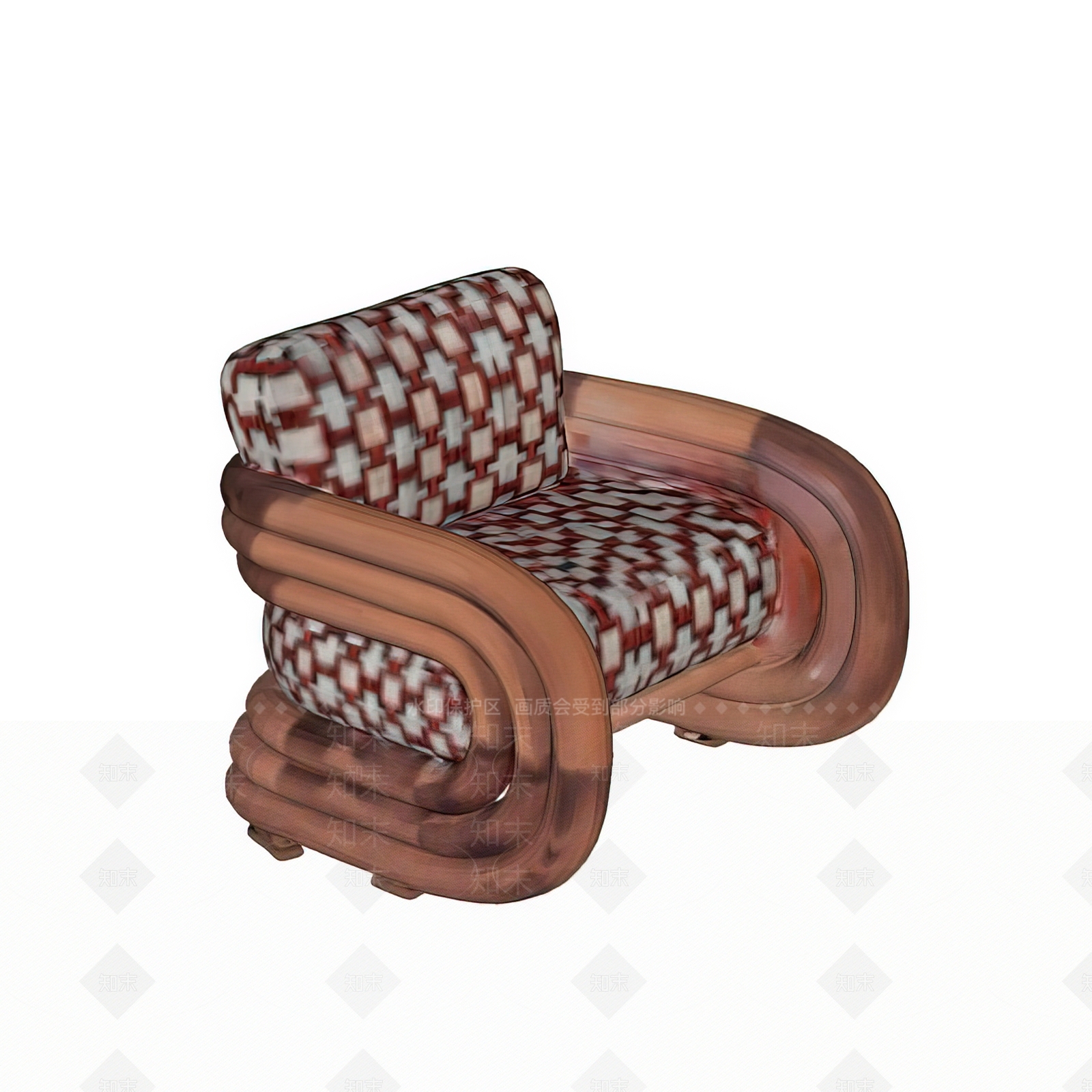 法式中古单人沙发SU模型下载【ID:1201944327】