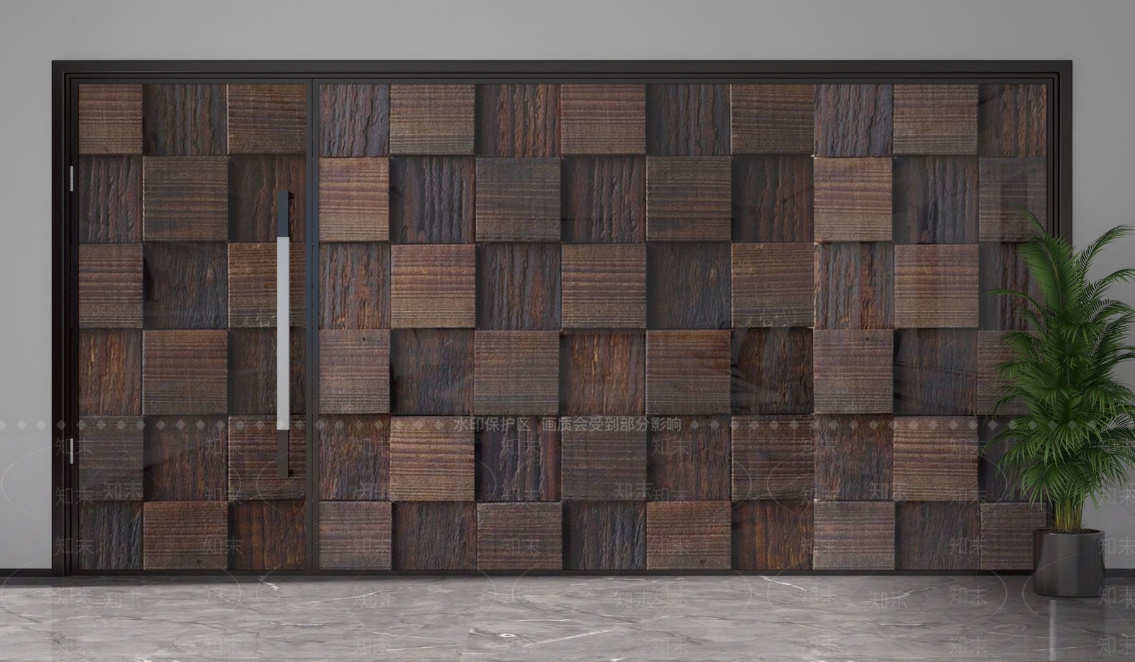 现代隔断3D模型下载【ID:1201944736】