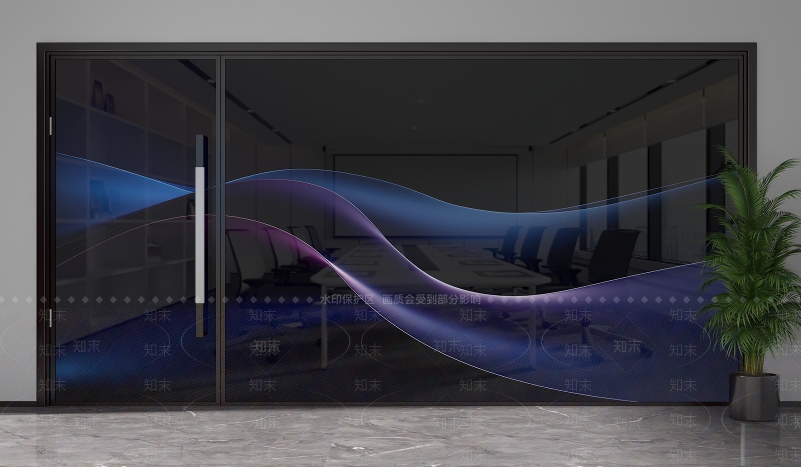 现代隔断3D模型下载【ID:1201944909】