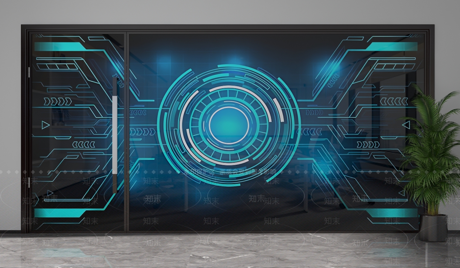 现代隔断3D模型下载【ID:1201945181】