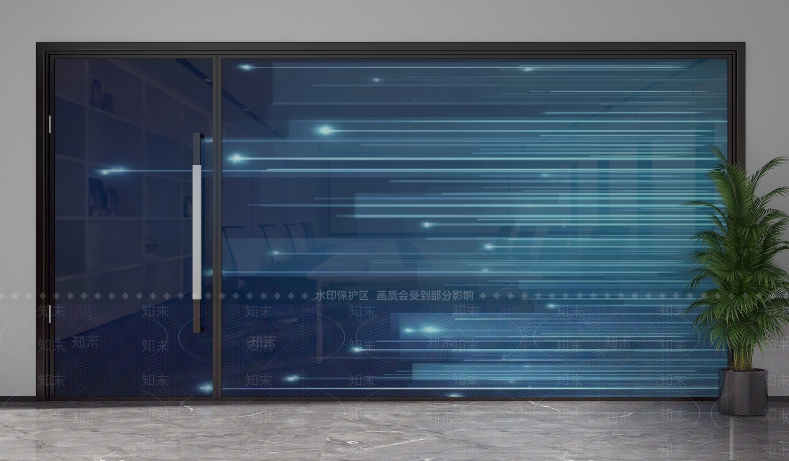 现代隔断3D模型下载【ID:1201945157】