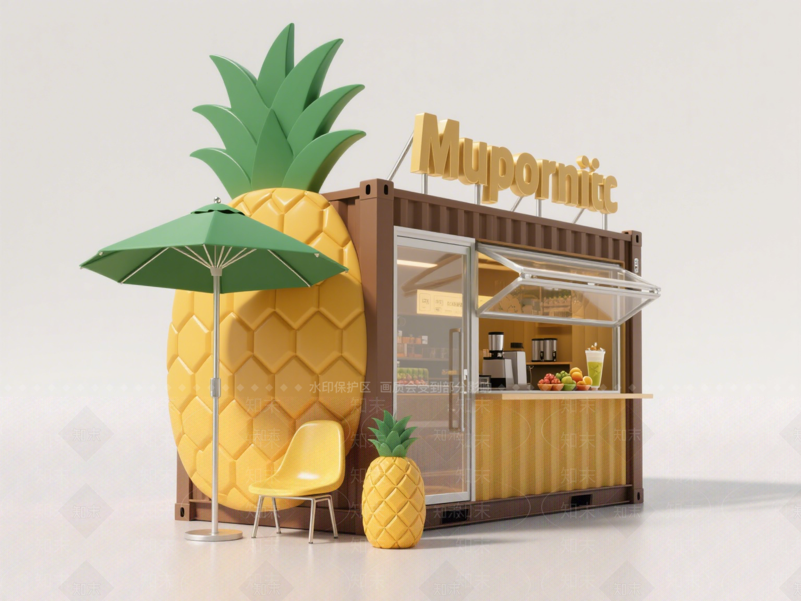 集装箱SU模型下载【ID:1201947608】