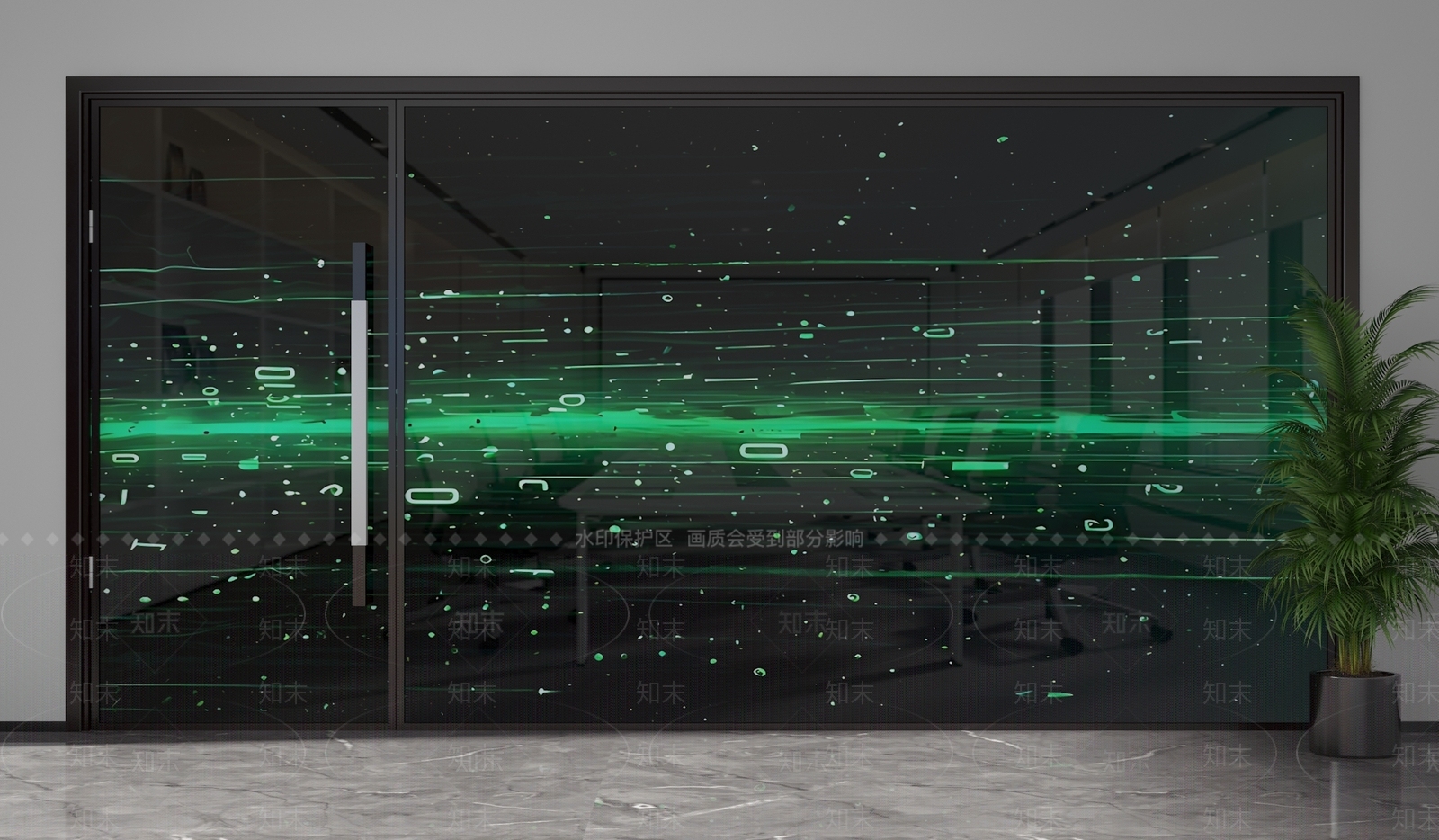 现代隔断3D模型下载【ID:1201952873】