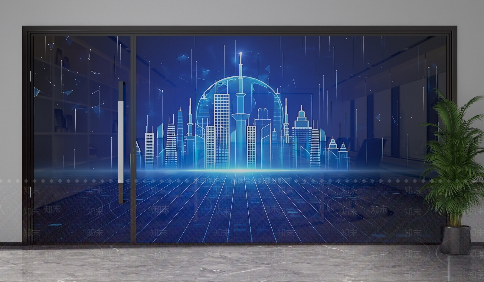 现代隔断3D模型下载【ID:1201952982】