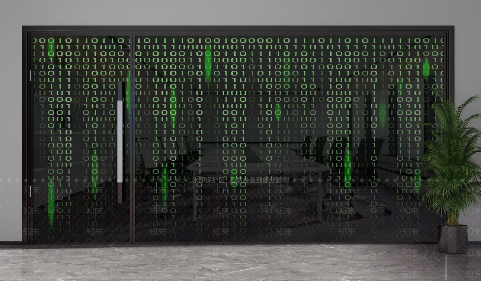 现代隔断3D模型下载【ID:1201952979】