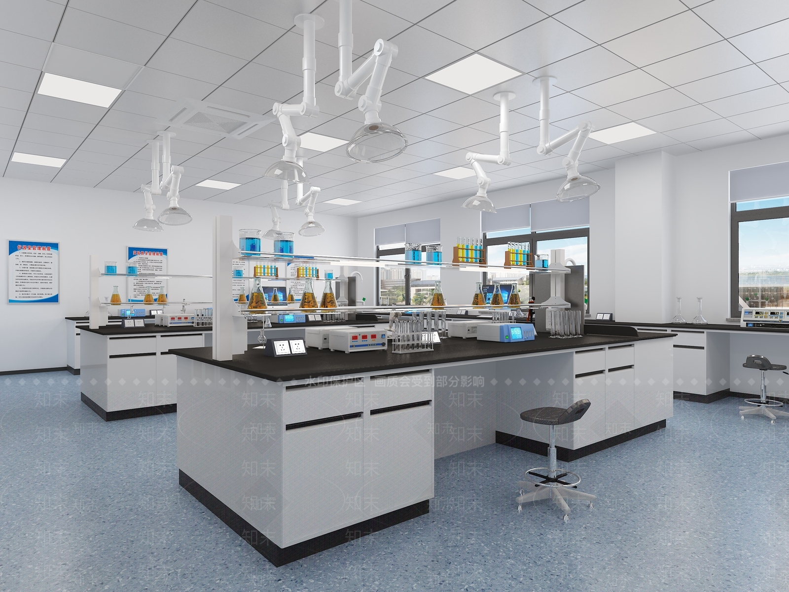 现代实验室3D模型下载【ID:1201956737】