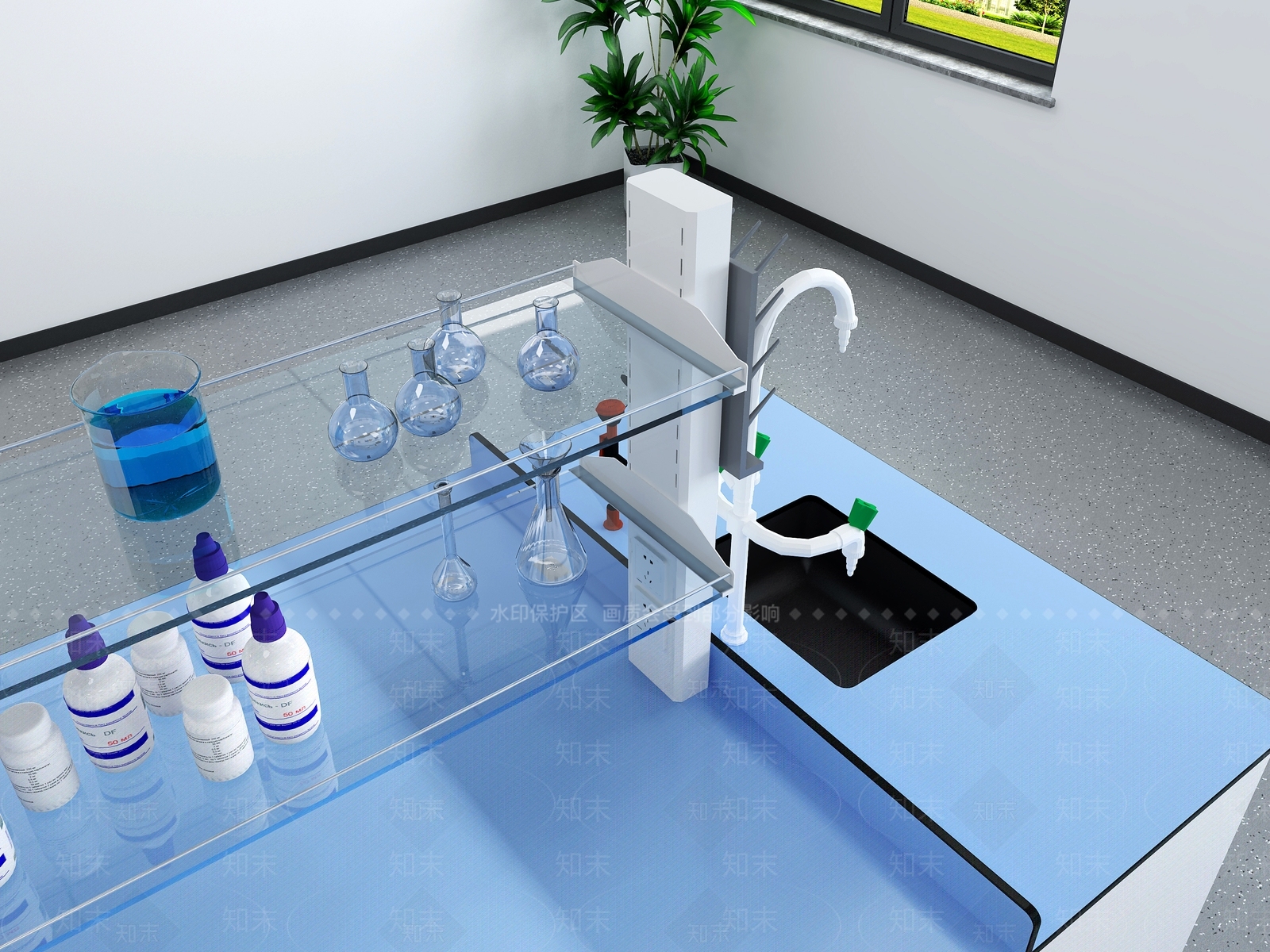 现代实验室3D模型下载【ID:1201957137】