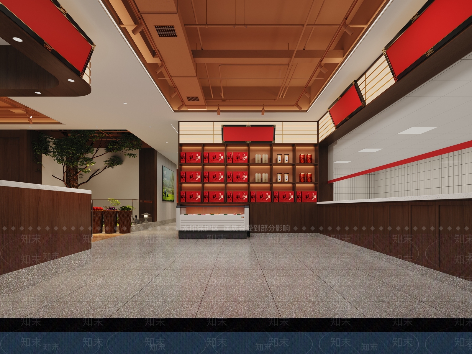 新中式中餐厅3D模型下载【ID:1201959248】