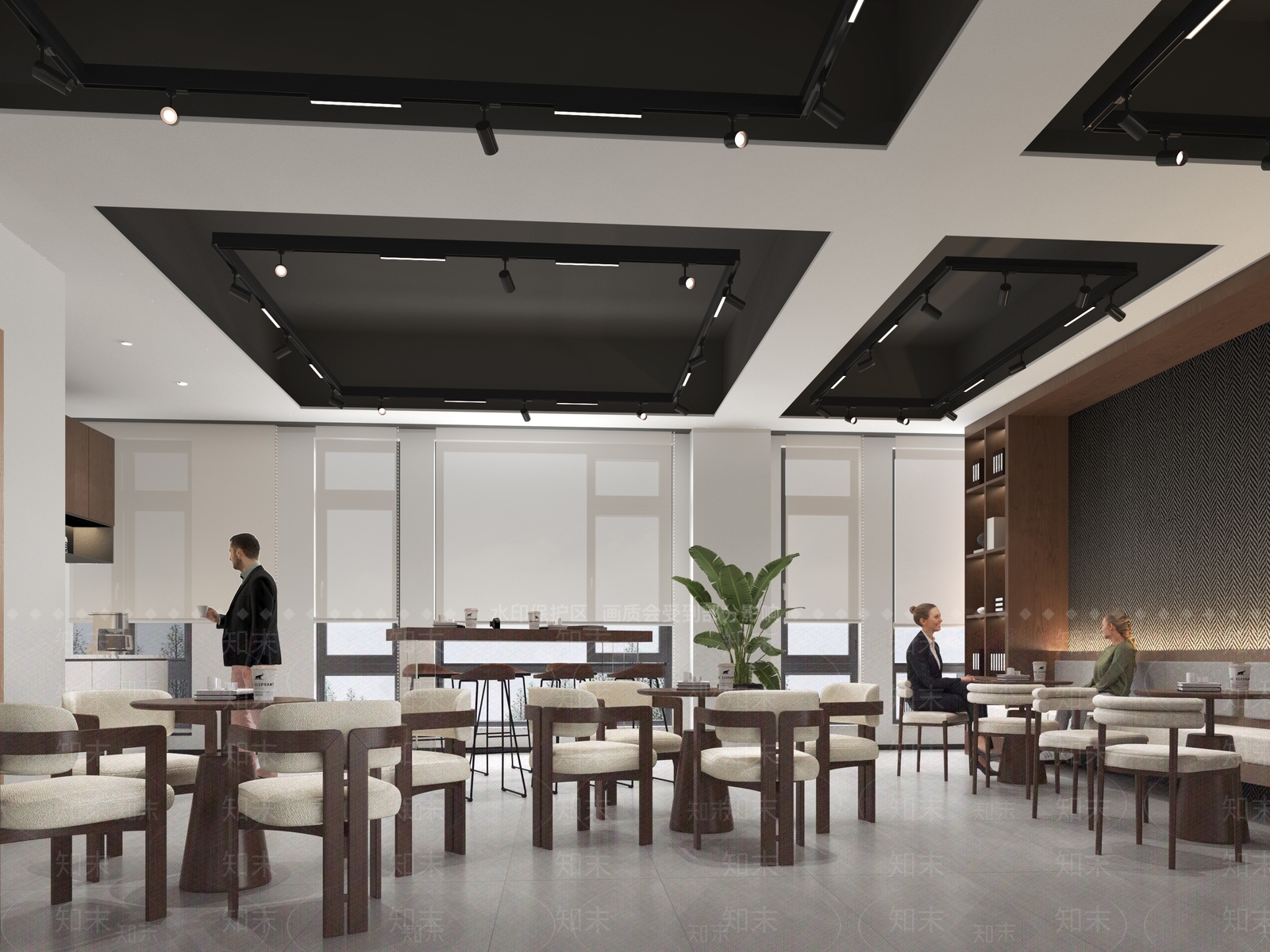 现代茶水间3D模型下载【ID:1201959611】