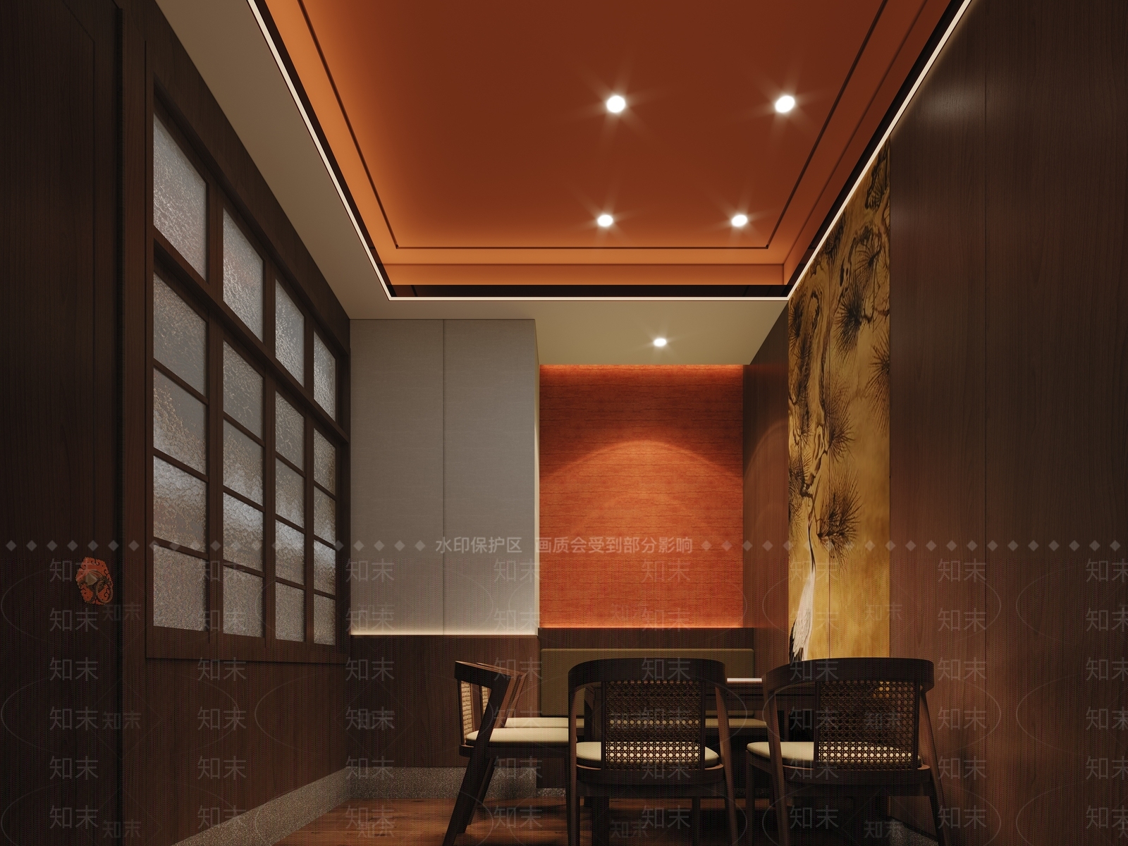 新中式包厢3D模型下载【ID:1201959756】