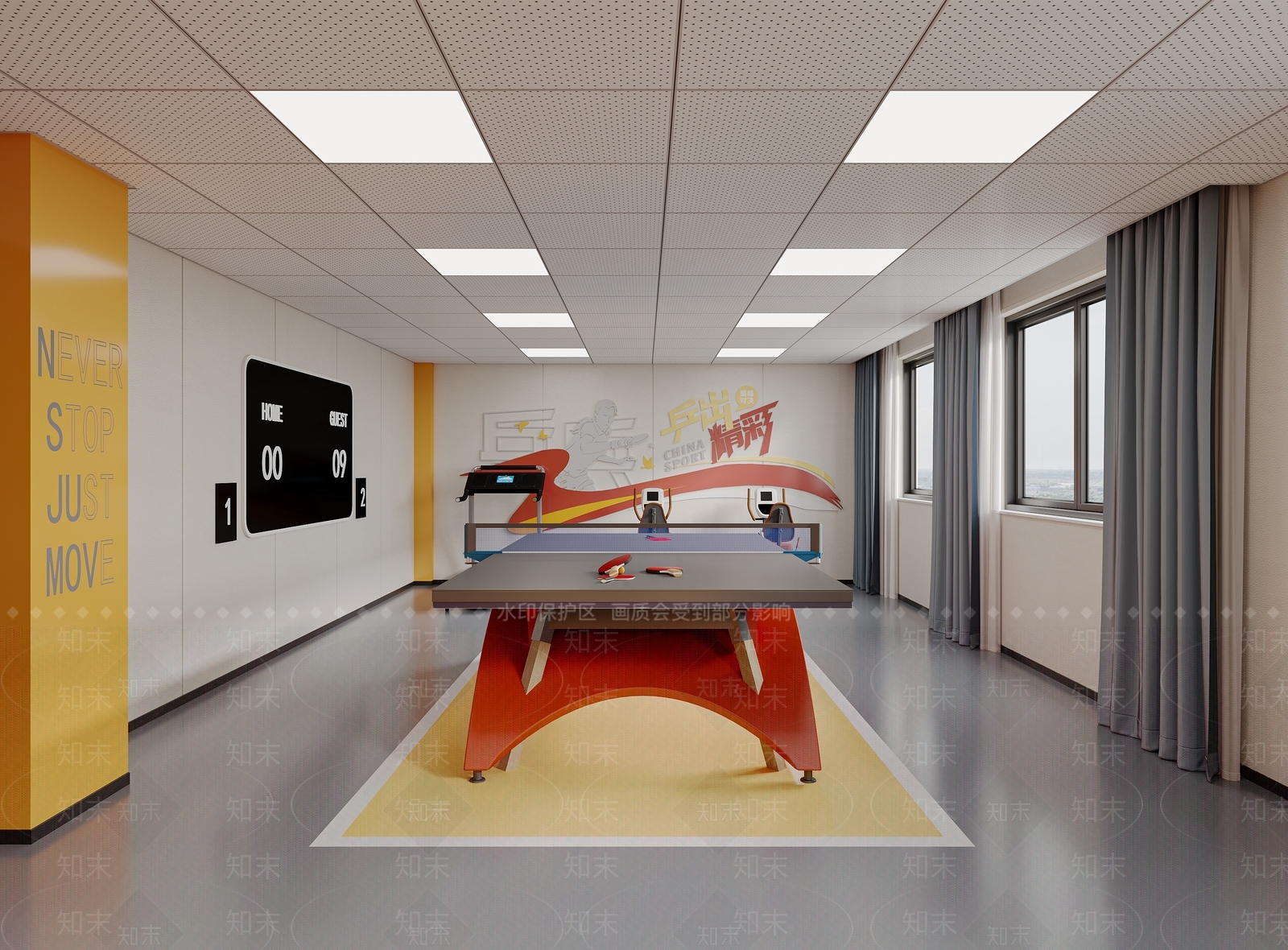 现代其他娱乐空间3D模型下载【ID:1201960061】