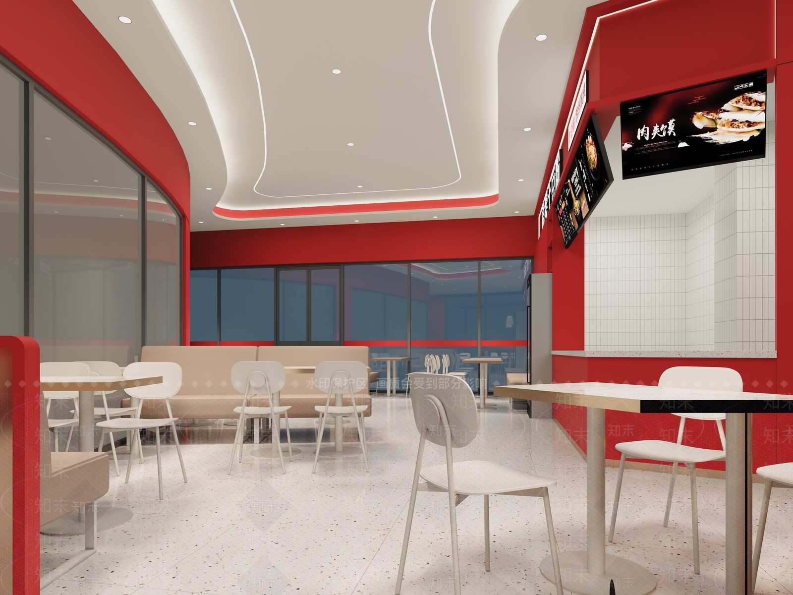 现代快餐店3D模型下载【ID:1201959910】