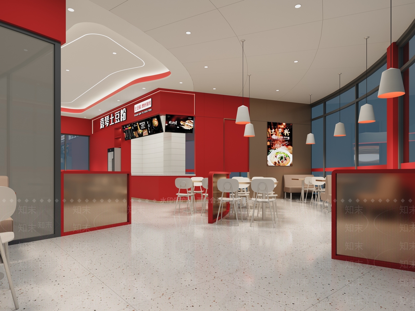 现代快餐店3D模型下载【ID:1201959910】
