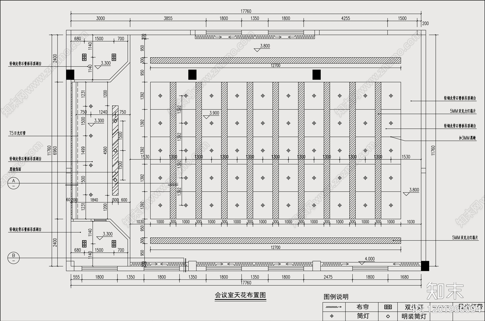 现代培训中心cad施工图下载【ID:1201960094】