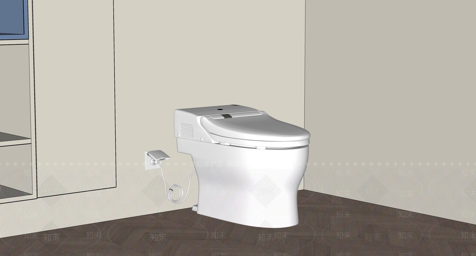 马桶SU模型下载【ID:1201960836】