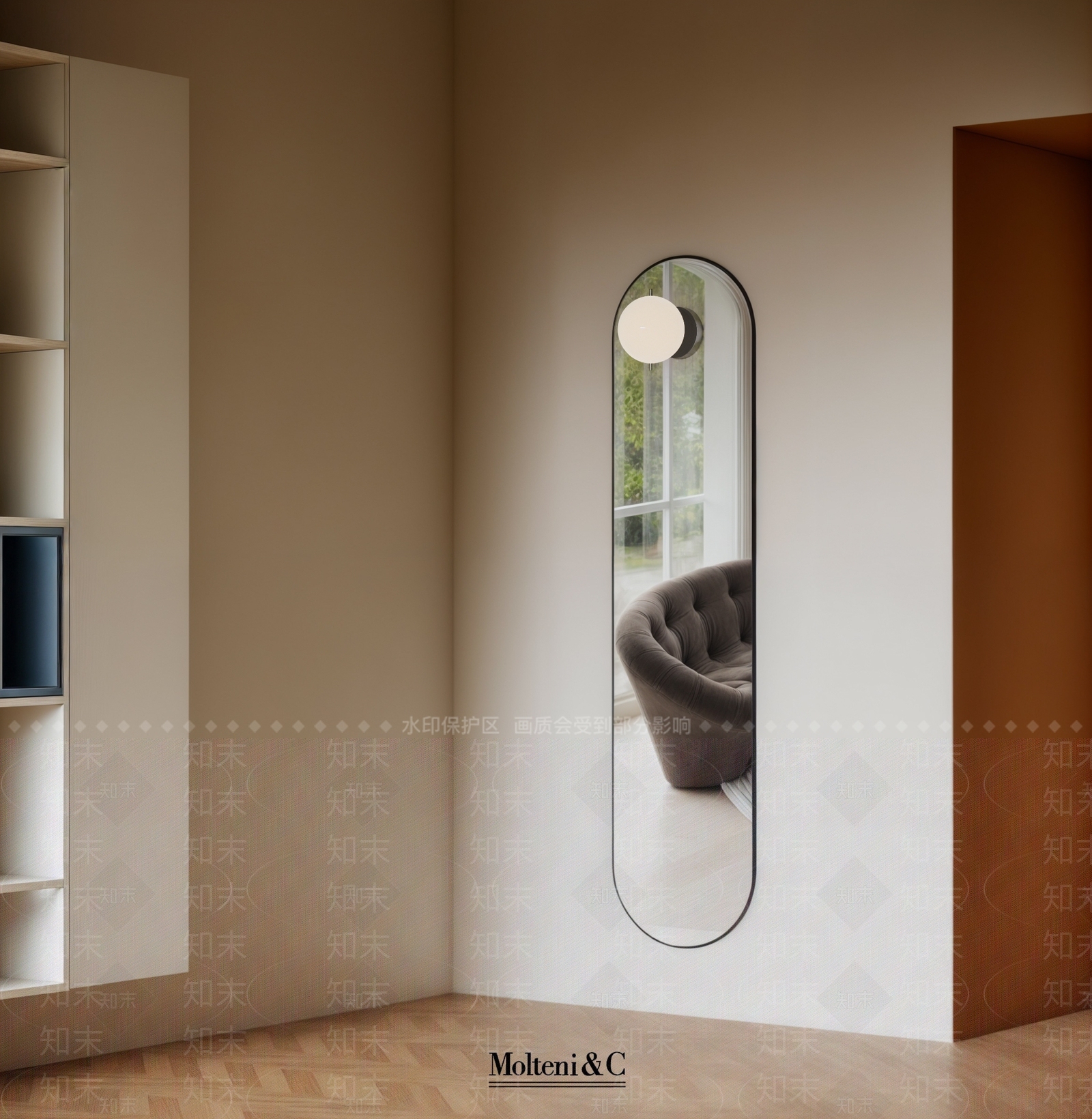 中古侘寂镜子SU模型下载【ID:1201961278】