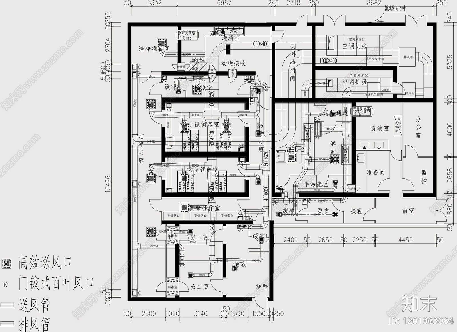 现代实验室cad施工图下载【ID:1201963064】