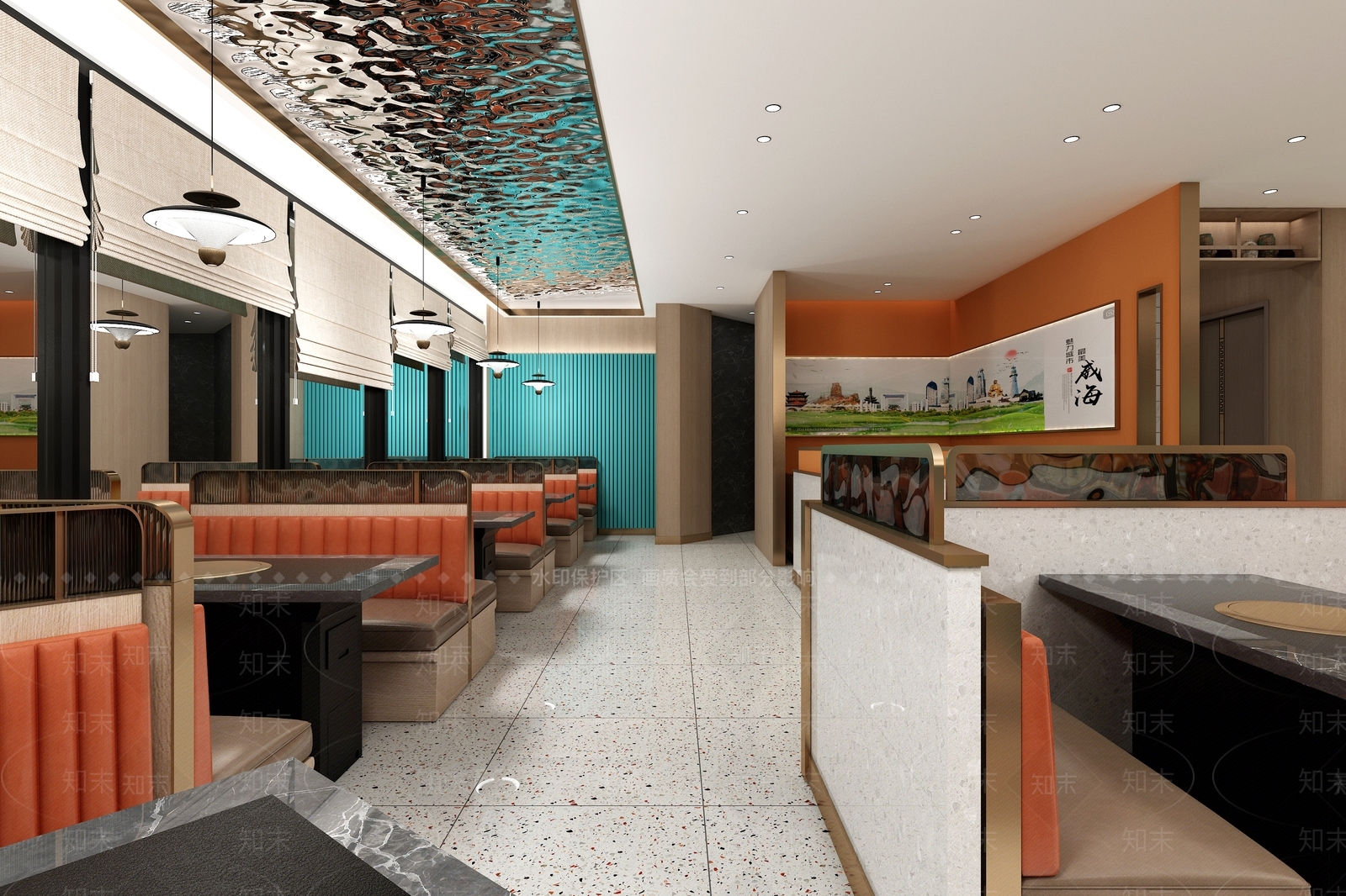 轻奢现代中餐厅3D模型下载【ID:1201963222】