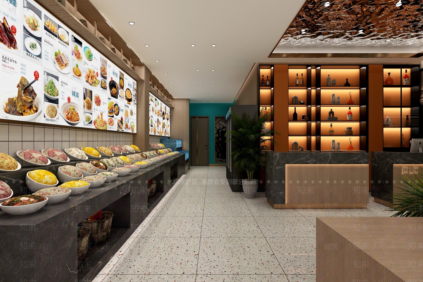 轻奢现代中餐厅3D模型下载【ID:1201963222】