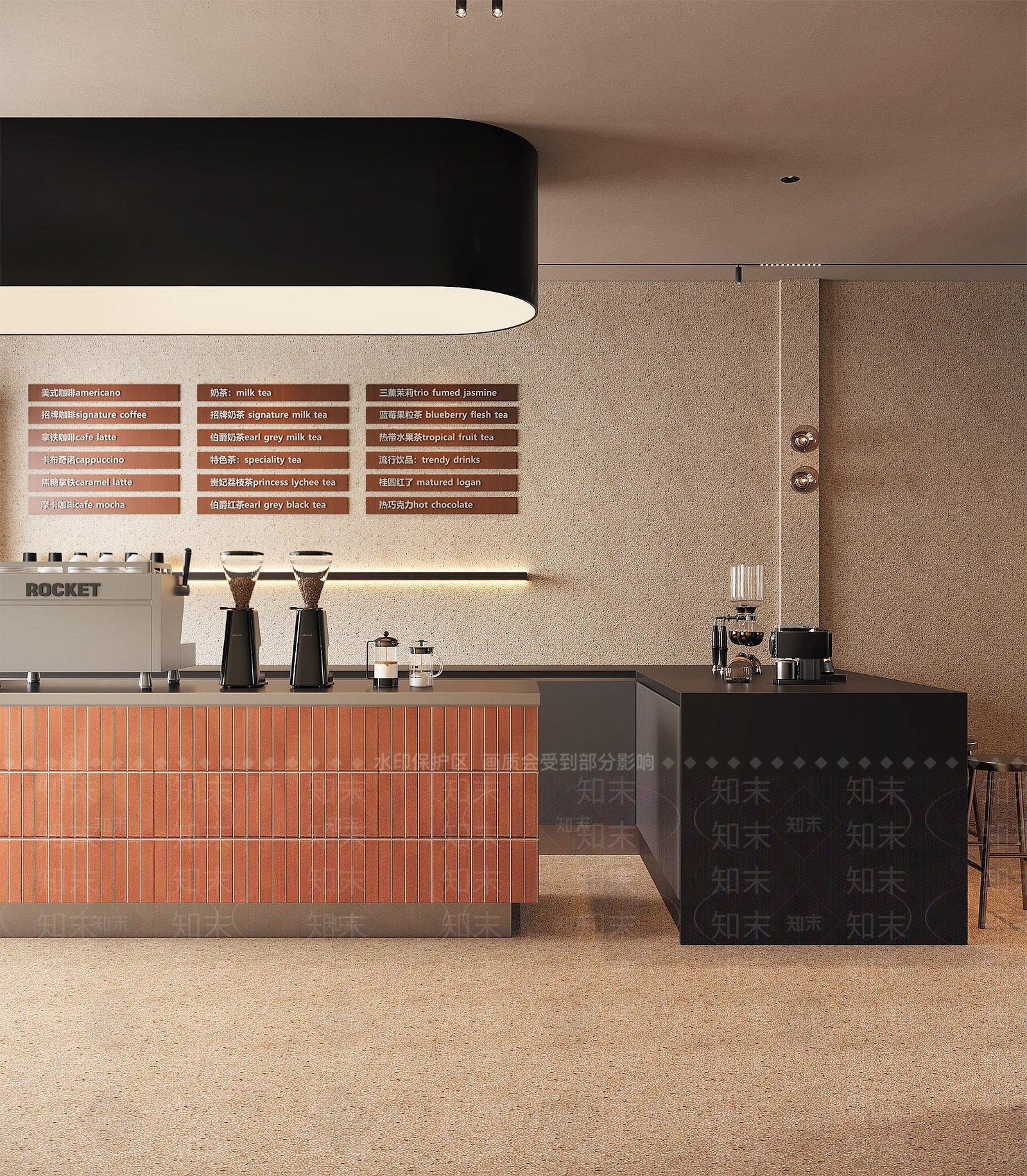 现代咖啡厅3D模型下载【ID:1201967757】