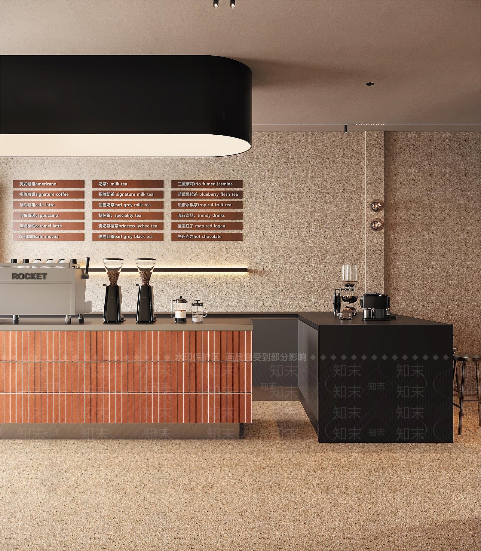 现代咖啡厅SU模型下载【ID:1201968320】