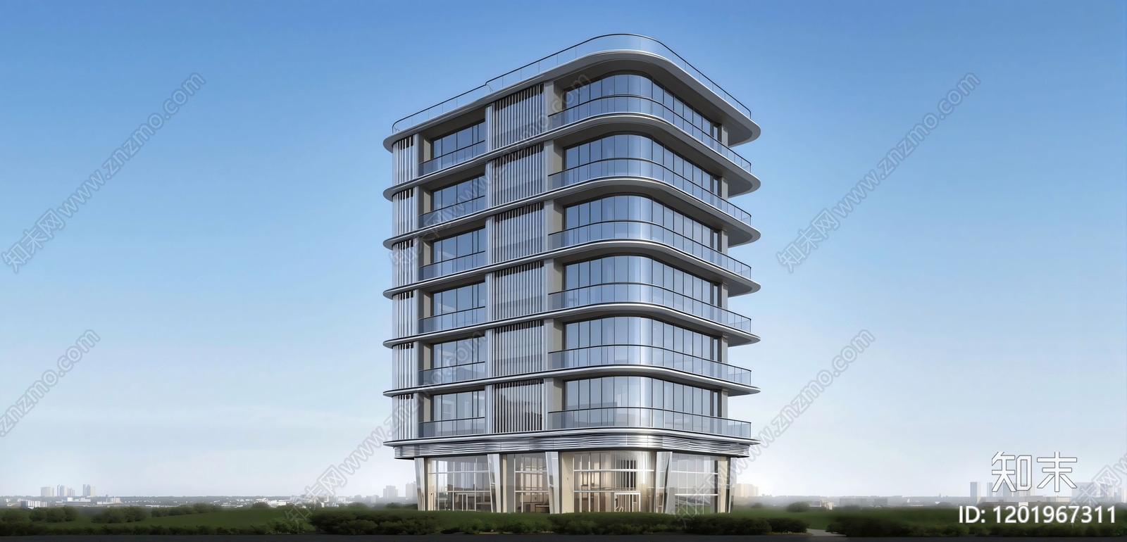 现代多层住宅SU模型下载【ID:1201967311】
