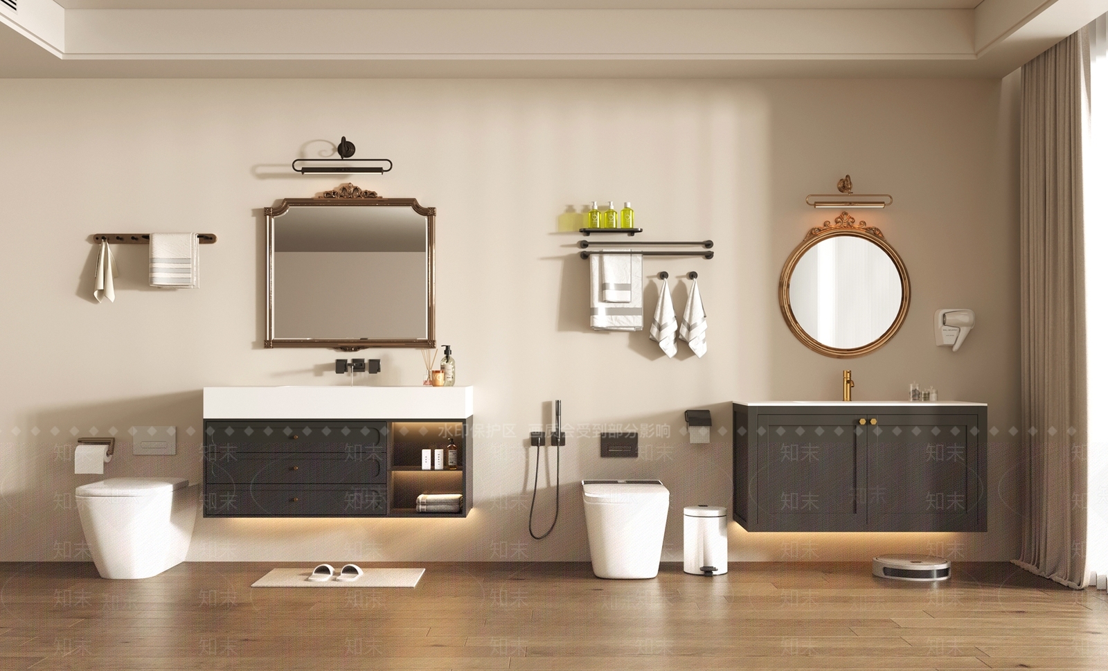 浴室柜3D模型下载【ID:1201967611】
