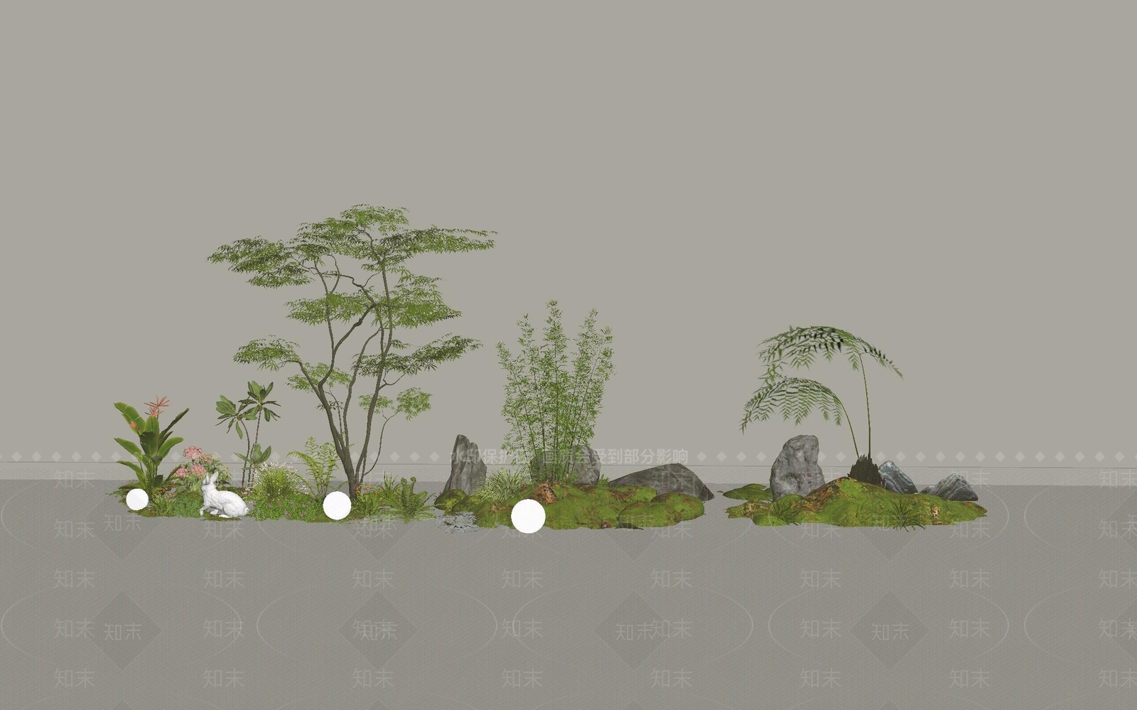 植物组合SU模型下载【ID:1201969616】