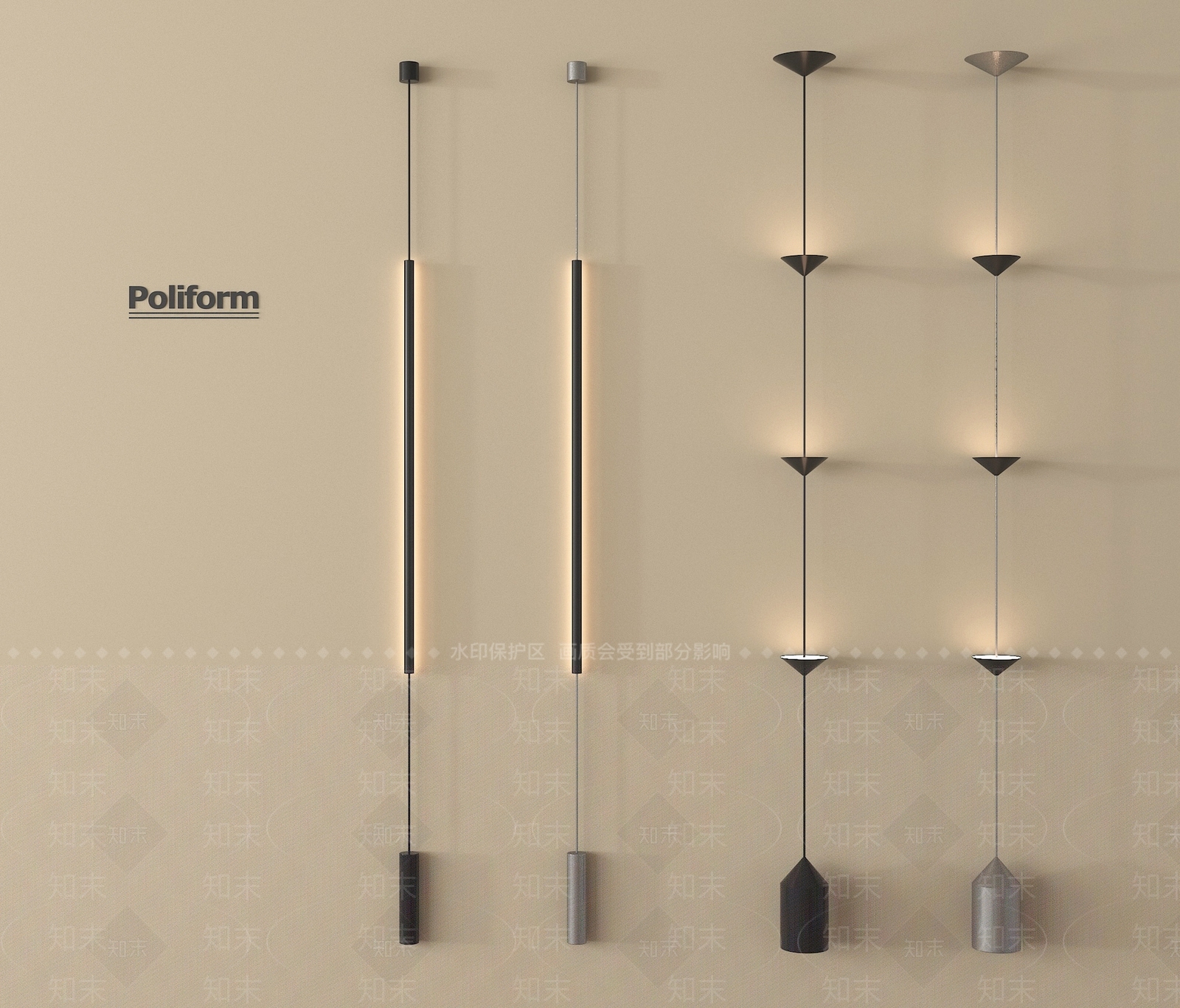 现代壁灯SU模型下载【ID:1201971088】