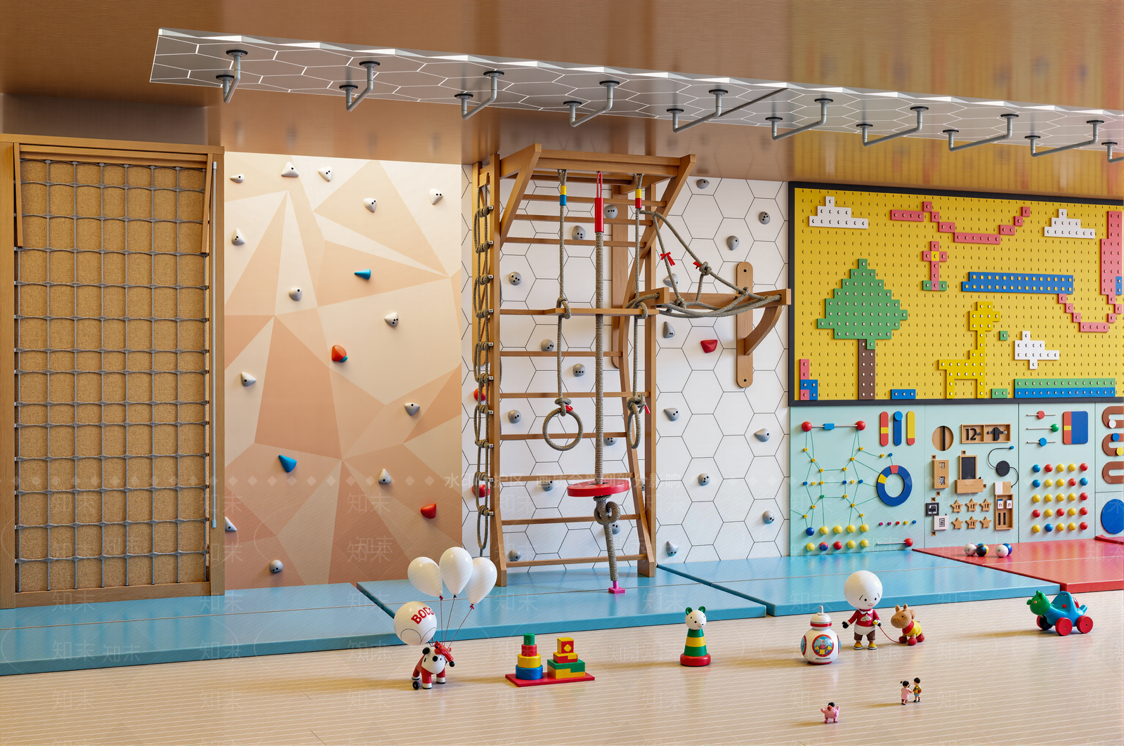 攀岩墙SU模型下载【ID:1201972781】