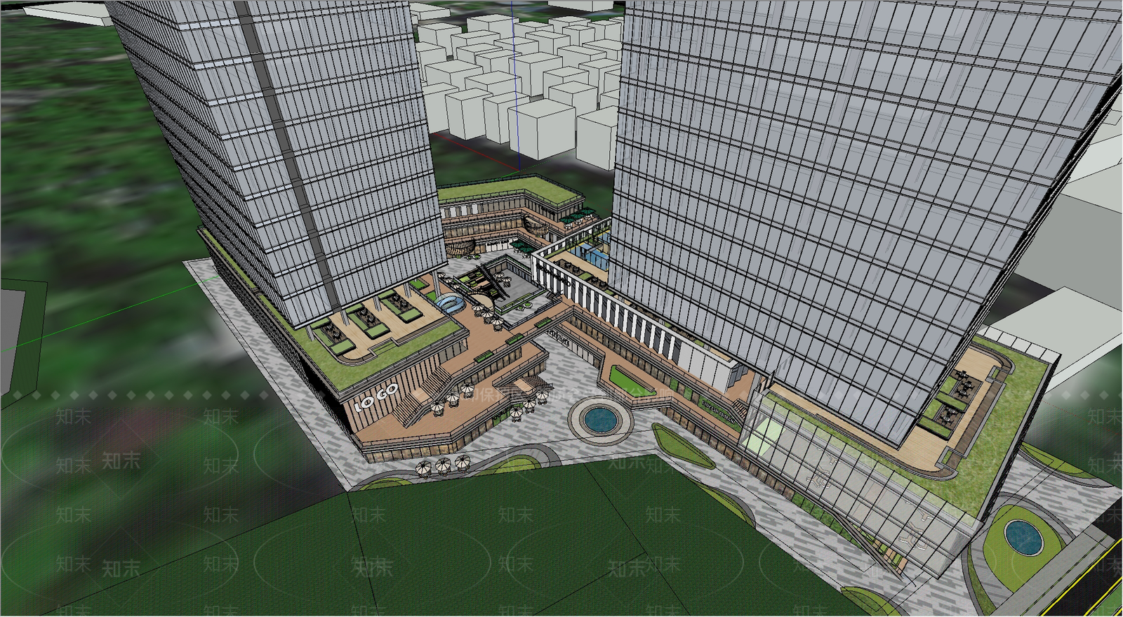 现代其他商业建筑SU模型下载【ID:1201972679】