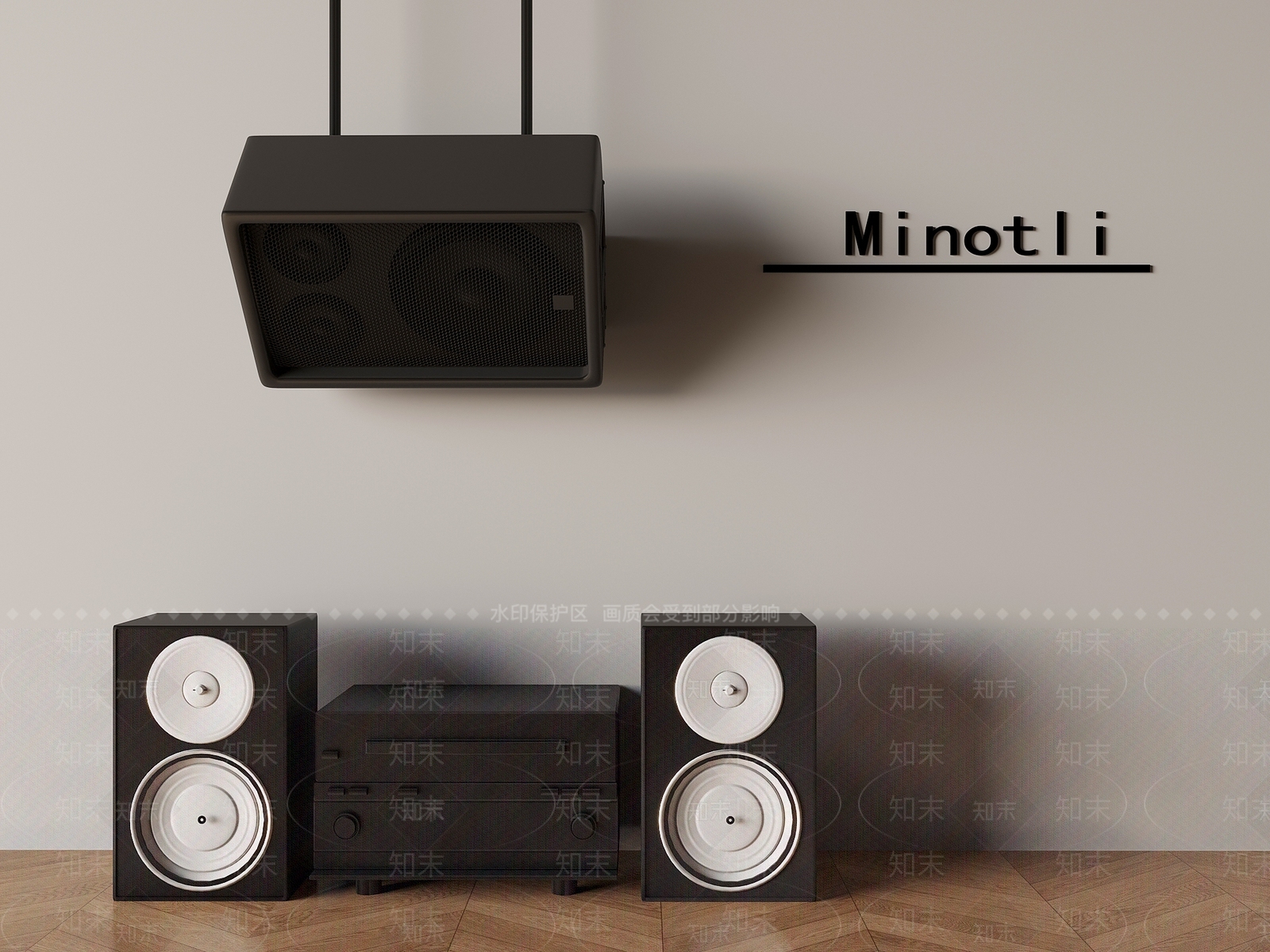 音响3D模型下载【ID:1201975836】