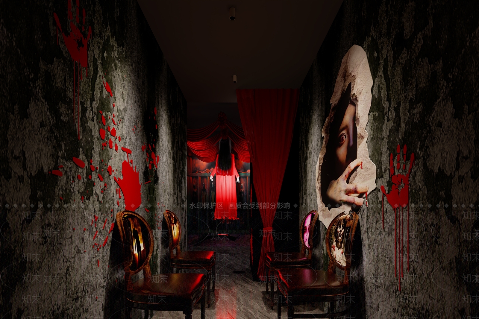 现代其他商业空间3D模型下载【ID:1201978205】