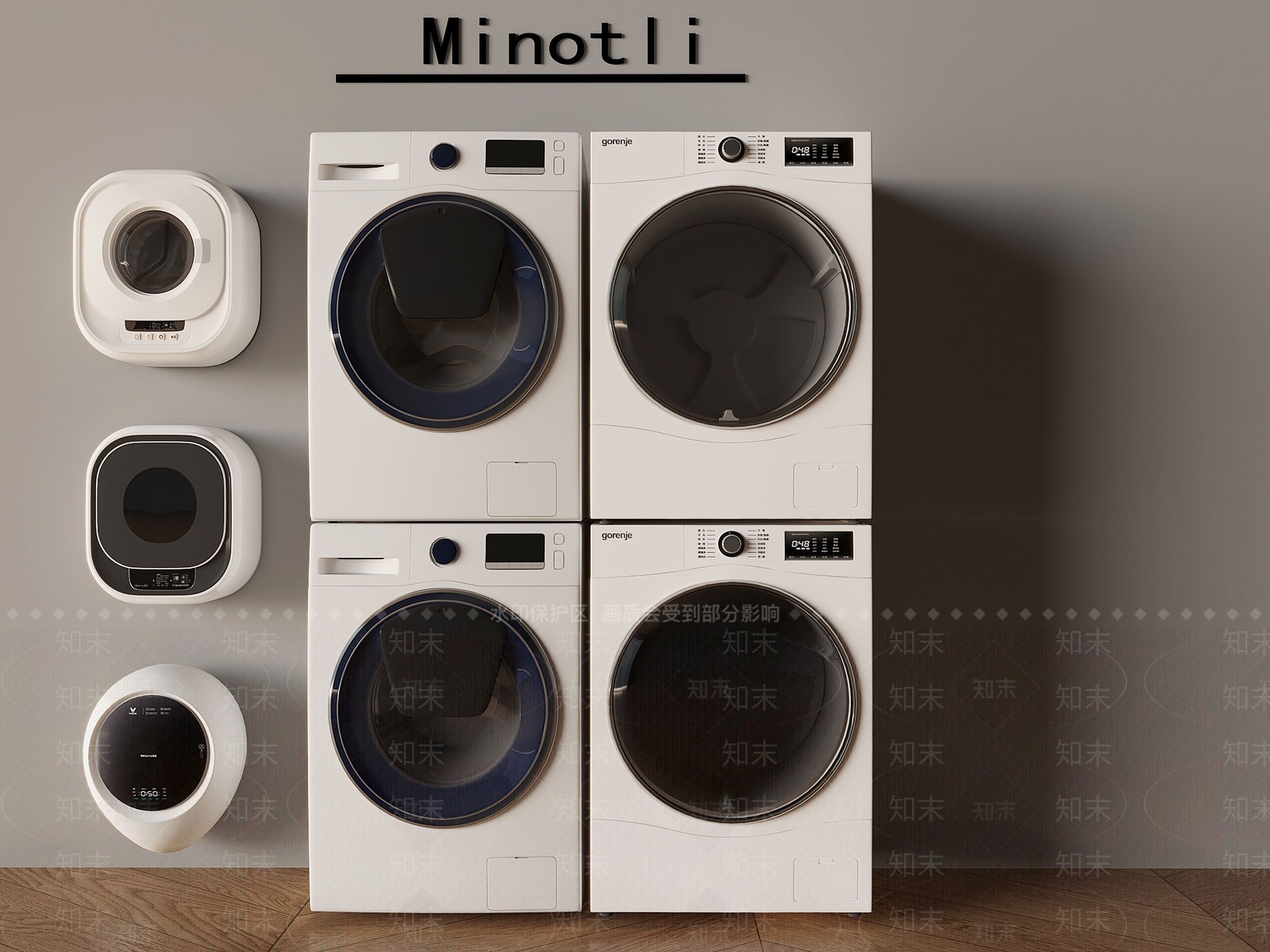 洗衣机3D模型下载【ID:1201978019】