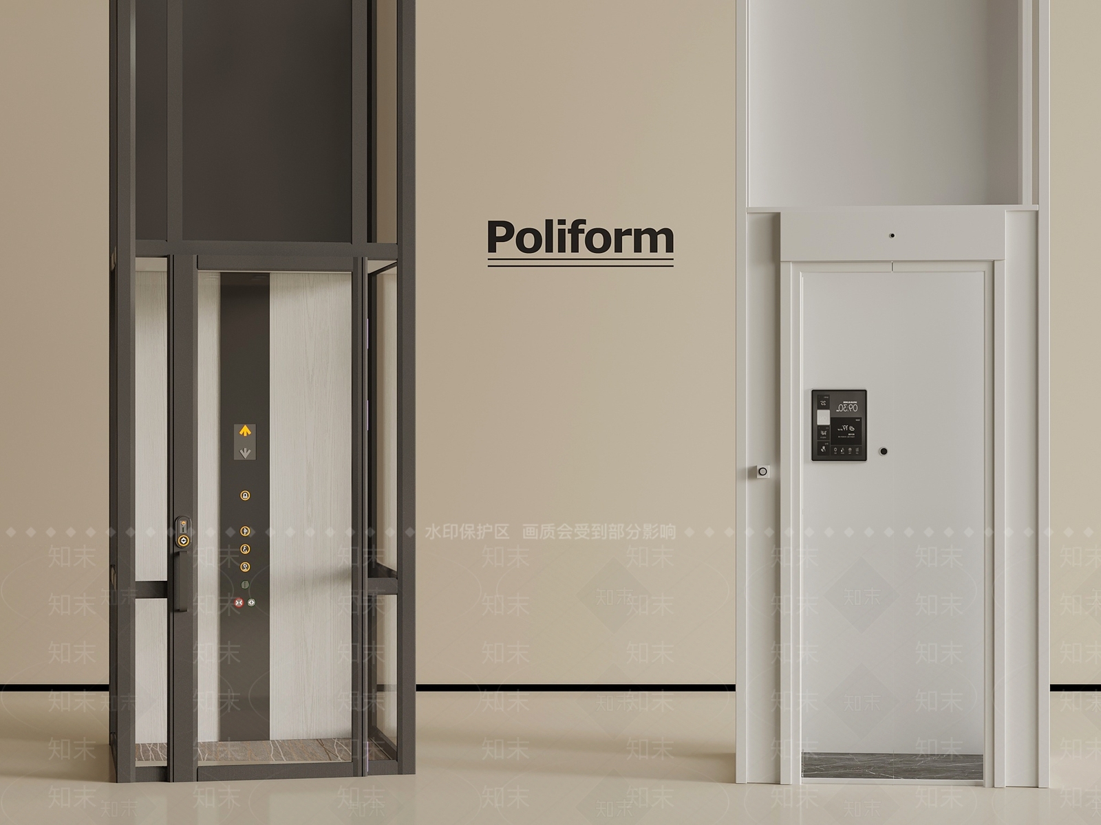 现代电梯3D模型下载【ID:1201979411】