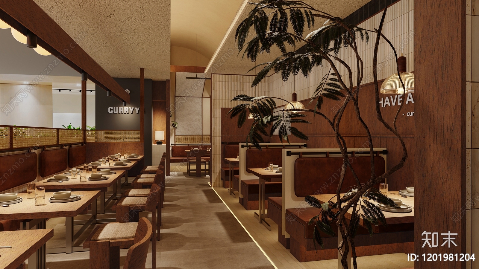 现代奶油烤肉店cad施工图下载【ID:1201981204】