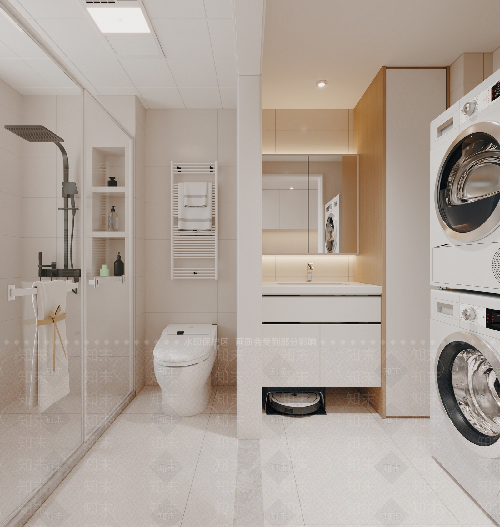 现代卫生间3D模型下载【ID:1201981010】