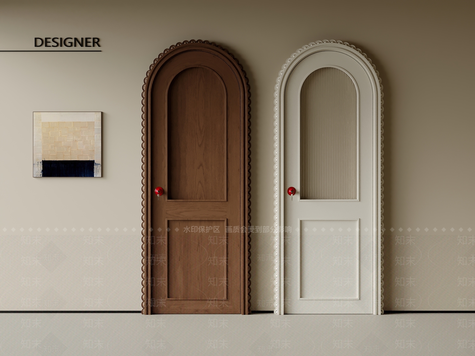 法式中古单开门3D模型下载【ID:1201983829】