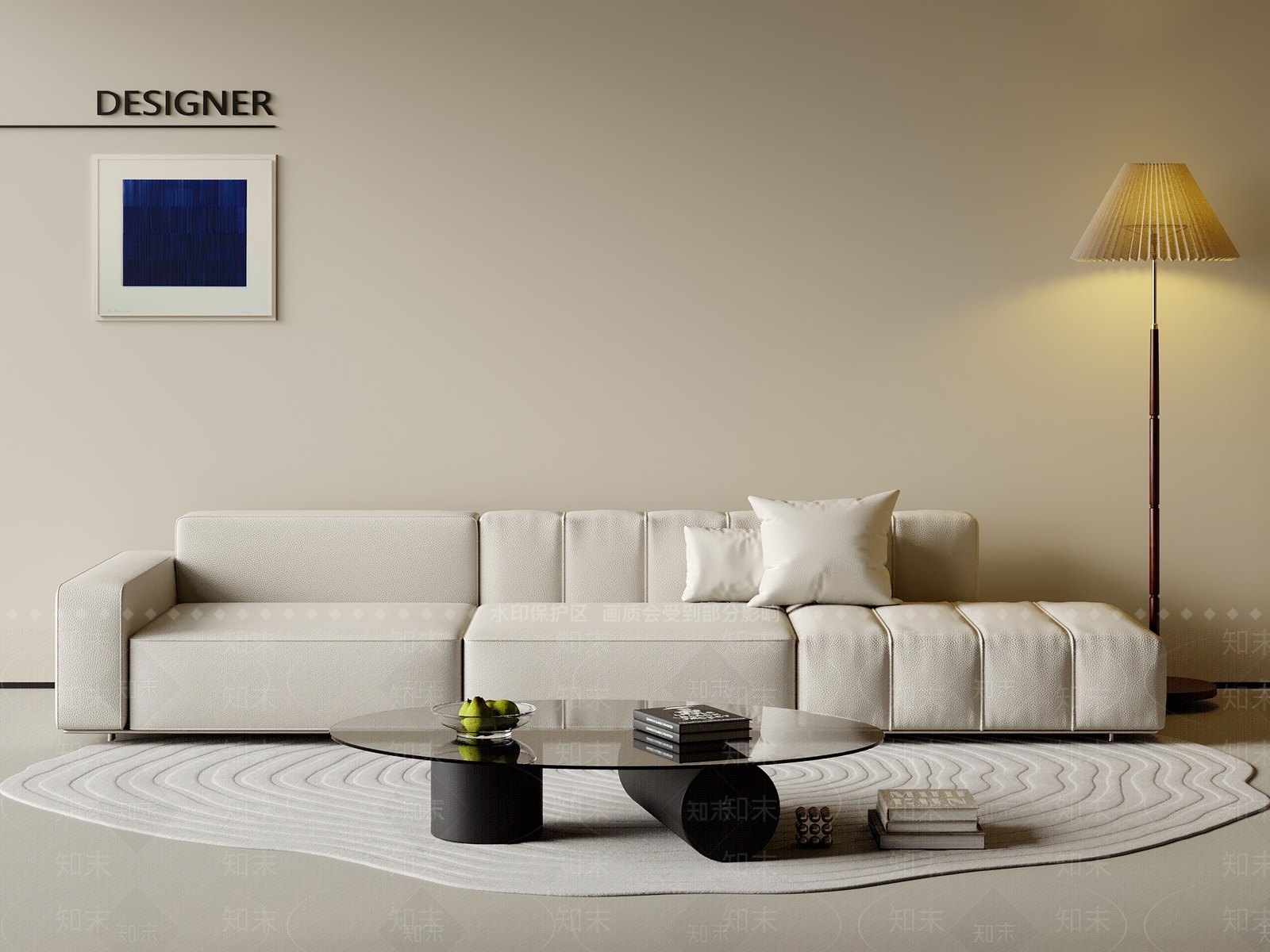 现代简约沙发组合3D模型下载【ID:1201984220】