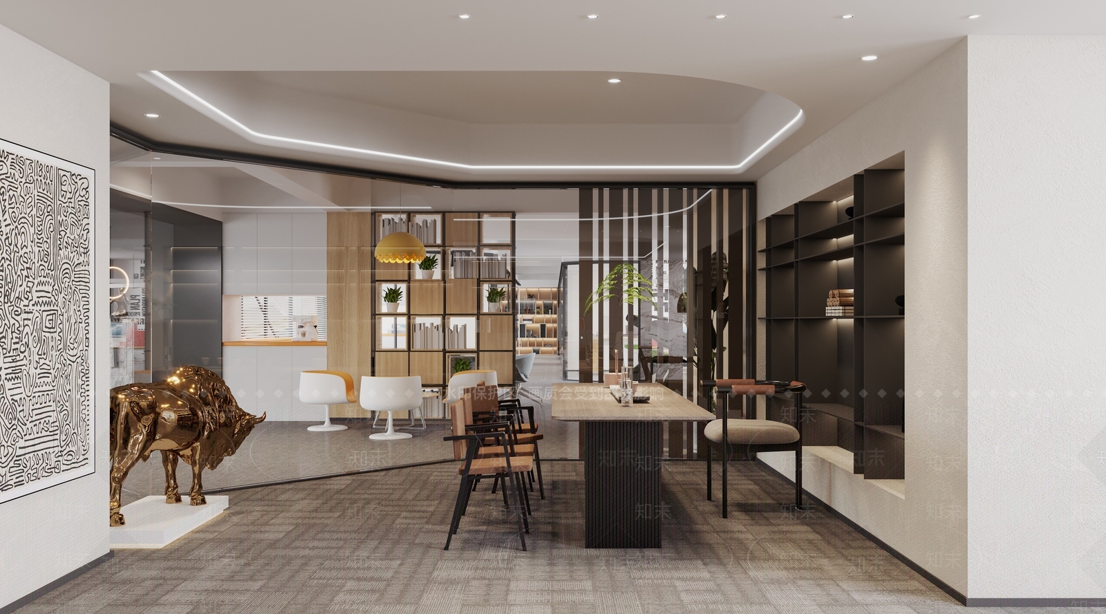 现代简约茶水间3D模型下载【ID:1201984437】