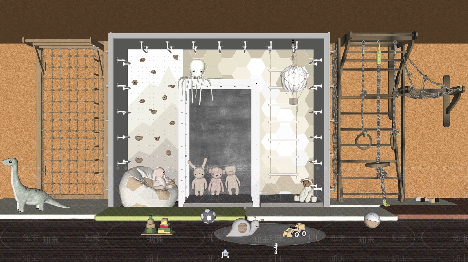 攀岩墙SU模型下载【ID:1201985097】