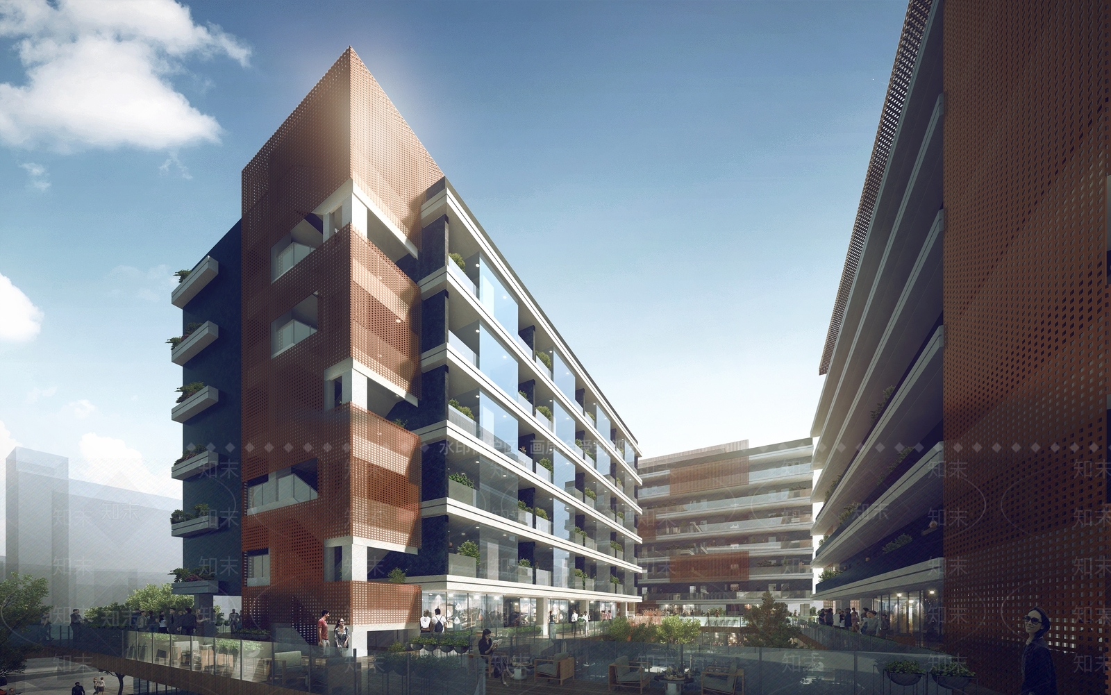 现代医院建筑SU模型下载【ID:1201986264】