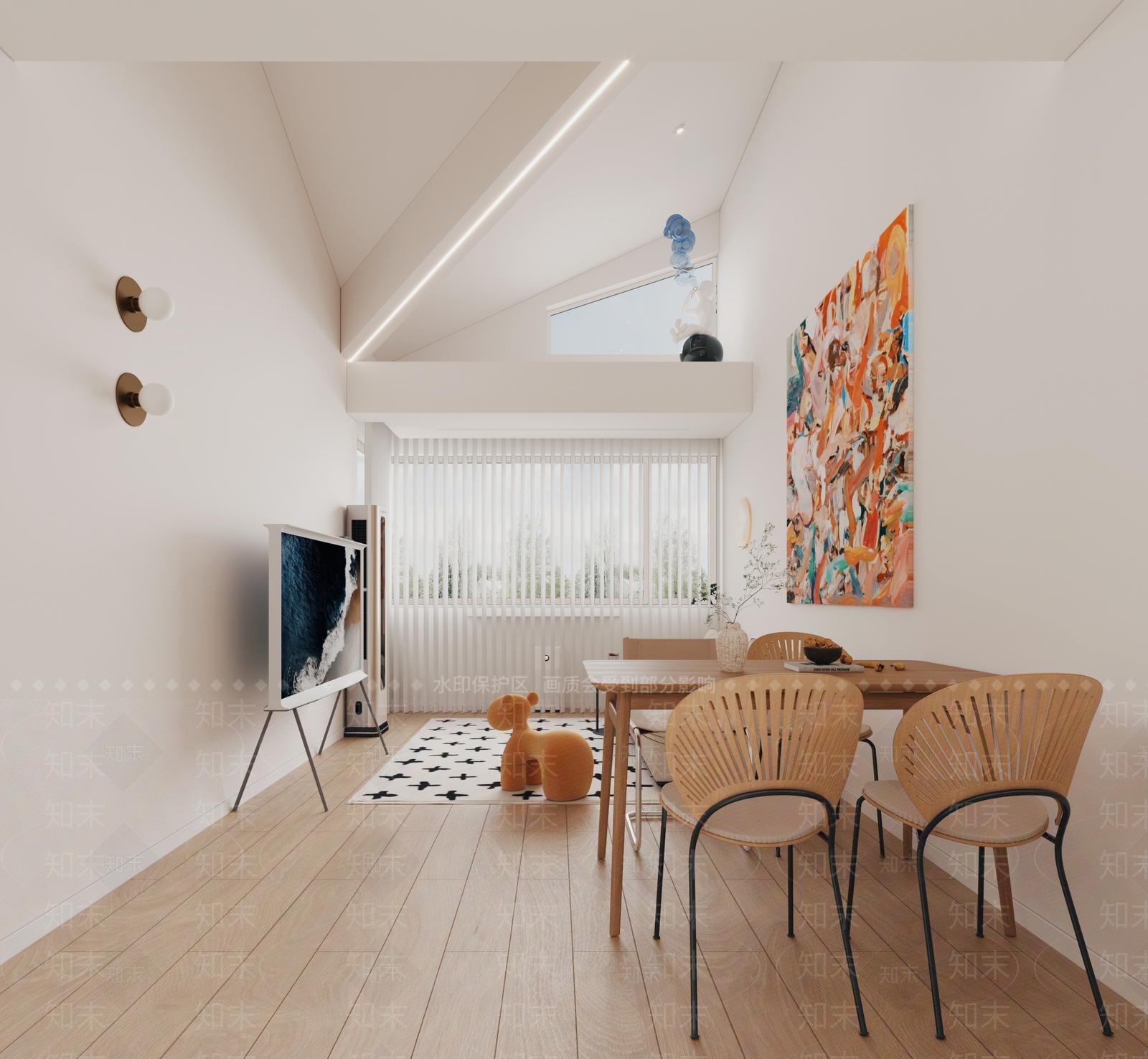 现代客餐厅3D模型下载【ID:1201986551】