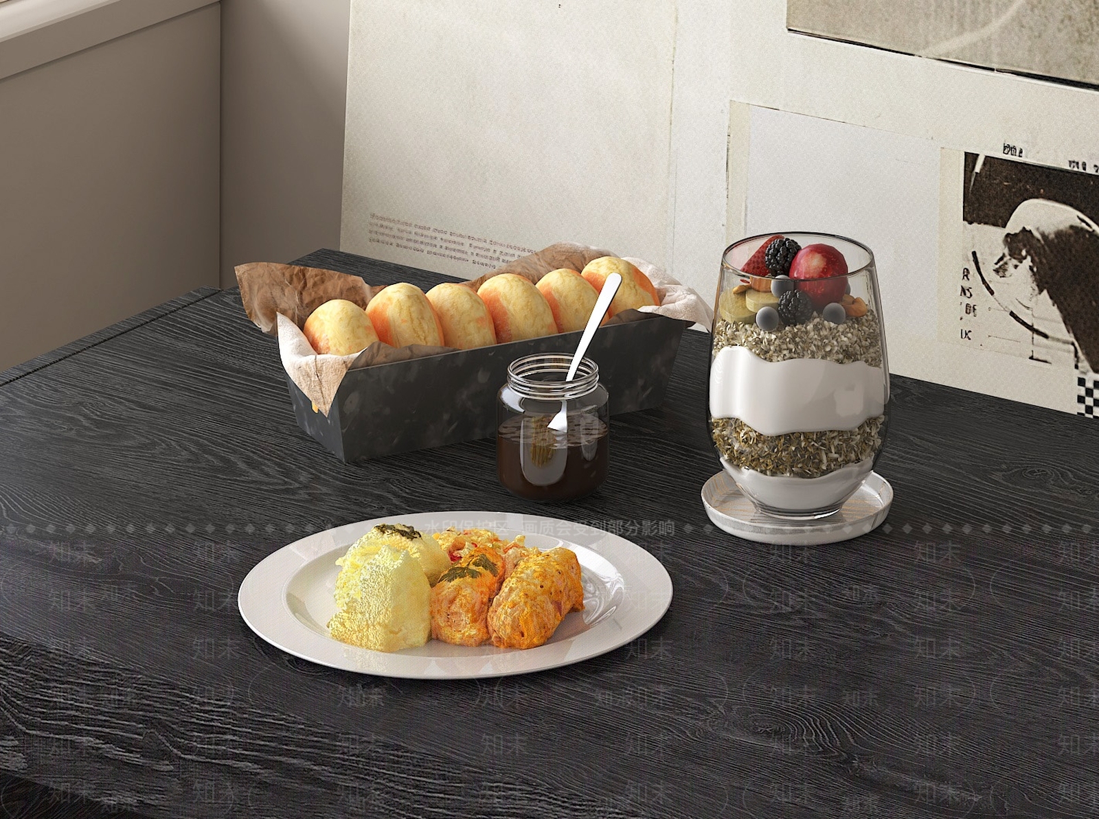 酒水食物3D模型下载【ID:1201988232】