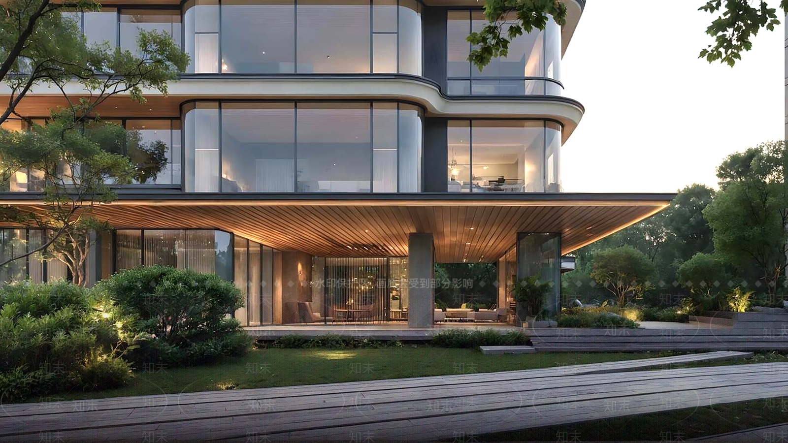 现代轻奢高层住宅SU模型下载【ID:1201988508】