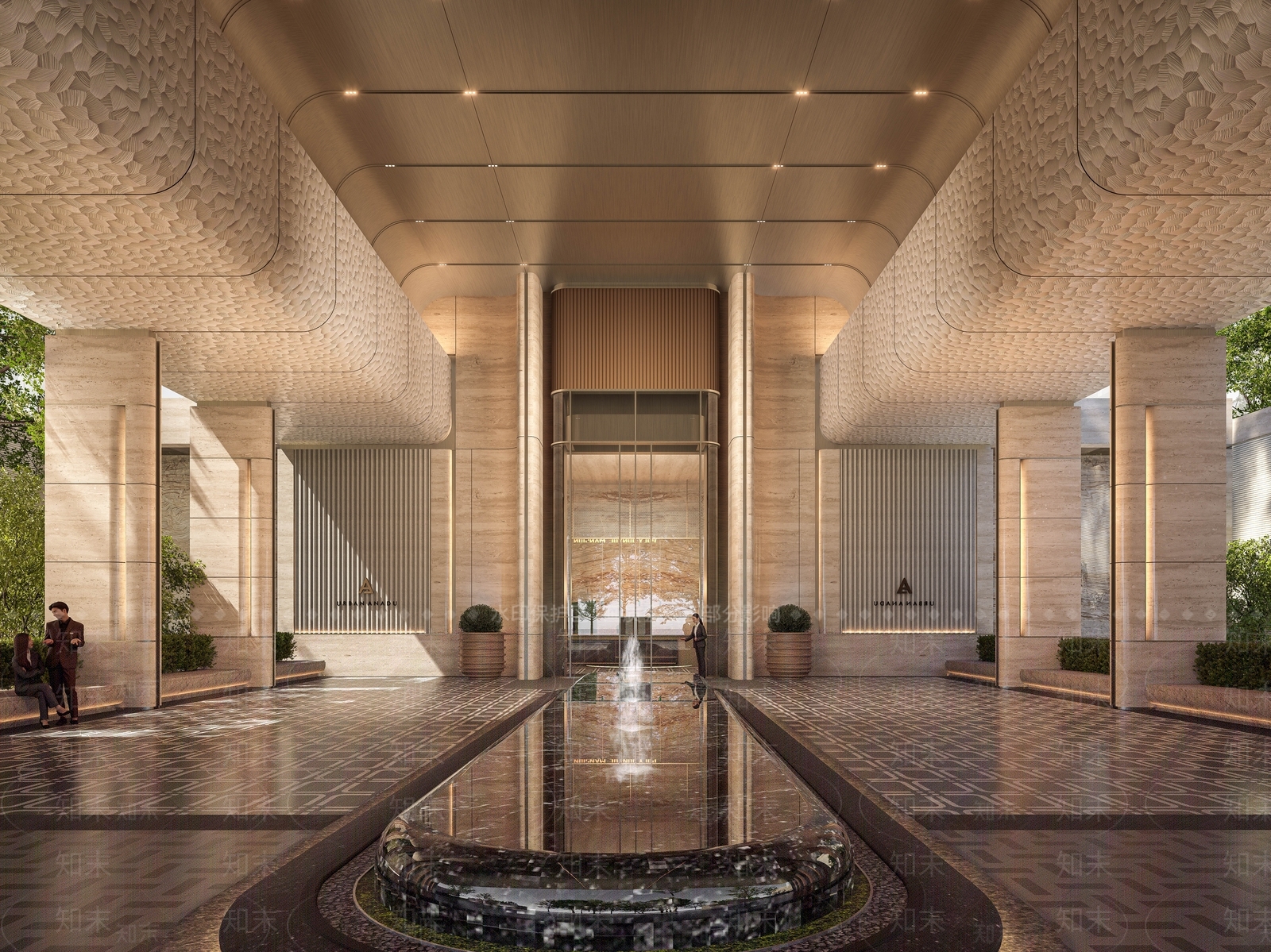 现代小区建筑SU模型下载【ID:1201988868】