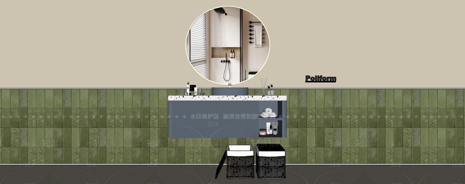 洗手台3D模型下载【ID:1201988819】